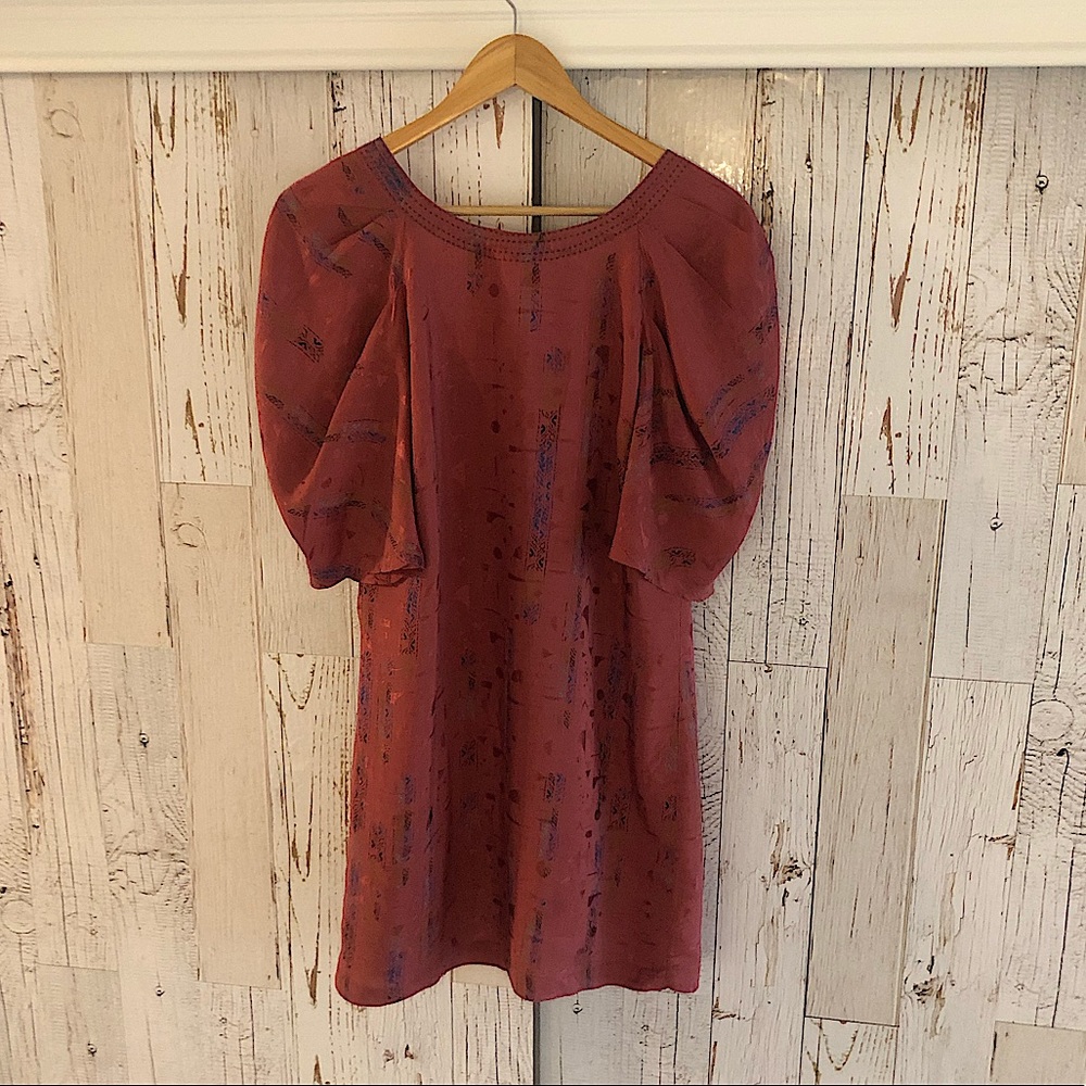 Urban Outfitters Ecote Puff Sleeve Mini Dress